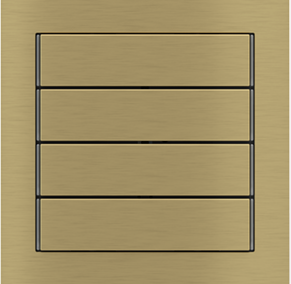 EKINEX EK-T4R-GBB kit of 4 horizontal rectangular Linea 71 buttons (60x15)