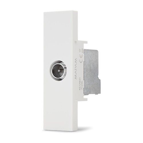 MT DISTRIBUZIONE N228B ZEN WHITE DERIVATIVE TV SOCKET