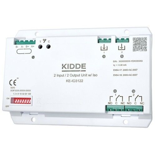 ARITECH FIRE KE-IO3122 Module with 2 controlled inputs and 2 relay outputs