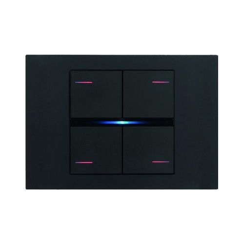EELECTRON BK04PLL-3 KIT OF 4 SQUARE PLASTIC KEYS PAINTED BLACK -