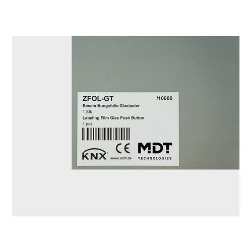 MDT ZFOL-GT Pellicola per etichette per bottone in vetro Plus ZFOL-GT