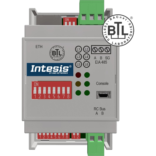 INTESIS INBACHIT001R000 Hitachi Comm. &amp; VRF units to BACnet IP/MSTP Interface - 1 unit