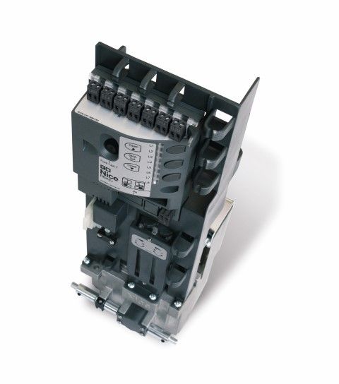 NICE NKSL400 rreversible motor, 24 Vdc, with integrated control unit and absolute encoder that allows integration into the column