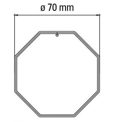 FAAC 132251 70 GROOVED OCTAGONAL TUBE ADAPTER