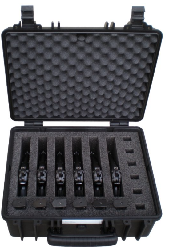 GT LINE 4419.B.6P nera - per 6 Pistole + 12 Caricatori (adatta a Pis
