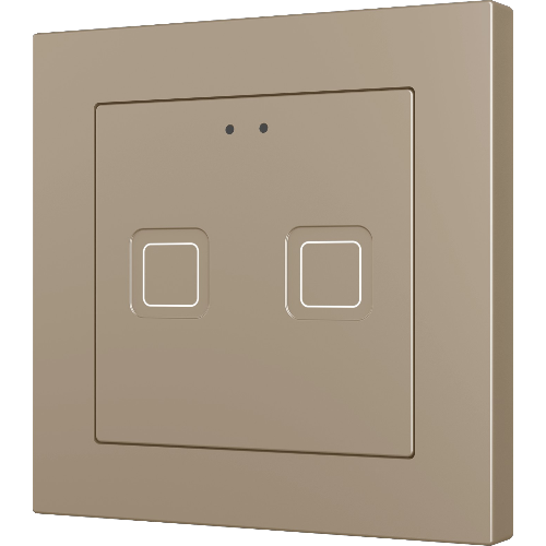 ZENNIO ZVIT55X2C Tecla 55 X2. PC-ABS Capacitive push button 55x55 -