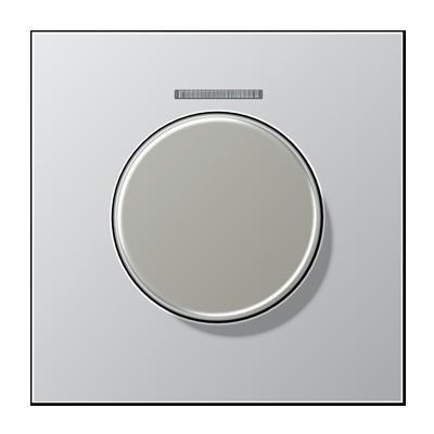 JUNG AL1940KO5 Mascherina con uscia luce per pulsante rotativo KNX- alluminio