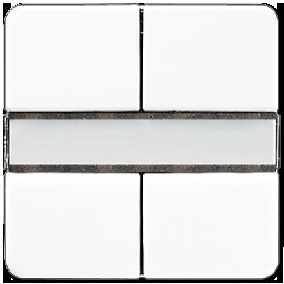 JUNG CD2092NABSWW Universal 2-channel button sensor for KNX bus coupler 2070U - alpine white