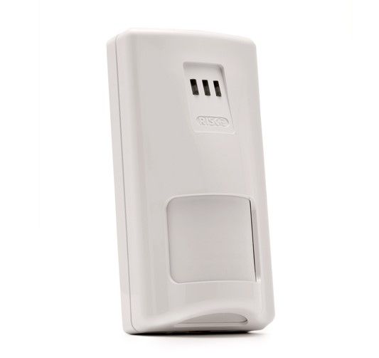 RISCO RK811DTPT00C iWise IR+MW digital dual-technology indoor detector, with advanced PET functions, excluding animals up to 45 kg, dynamic temperature compensation, high RF and white light immunity and anti-creeping. Load capacity 11 meters.
