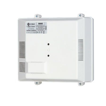 CDVI BS60 STABILIZED 12V-1.5A POWER SUPPLY WITH BATTERY CHARGER