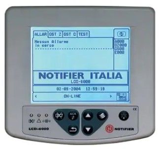 NOTIFIER LCD6000N Remote repeater panel for indiri power plants