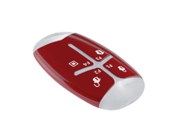 INIM AIR2-KFPEBBLE/R PEBBLE series bidirectional radio remote control color Red