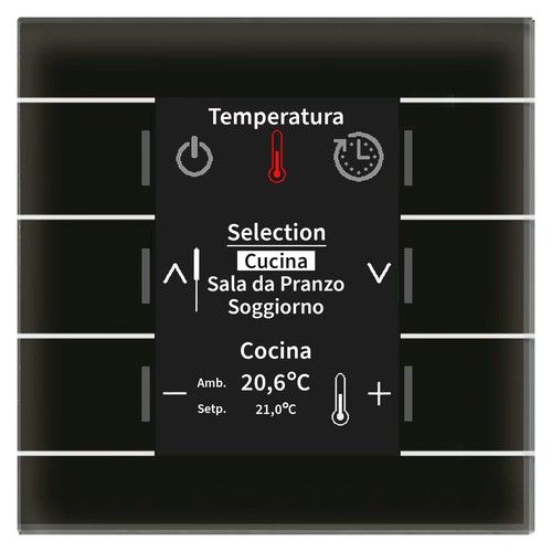 MDT BE-GBZS.01S R.Controller display,vetro nero