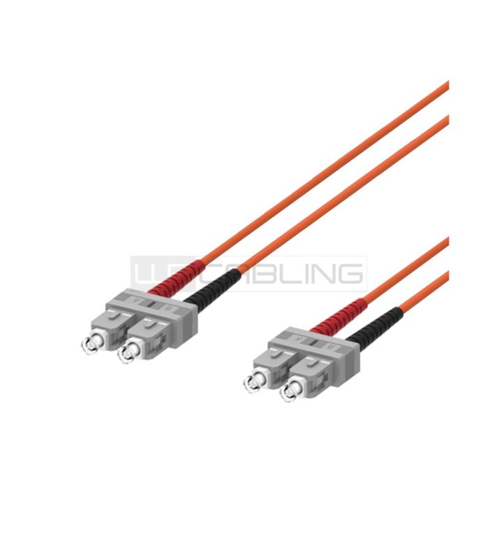 WP RACK WPC-FP1-6SCSC-020 FIBER OPTIC MULTIMODE PATCH CORD 62,5/125 SC-SC, 2 MT. OM1