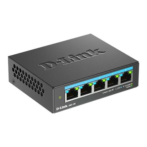 D-LINK DMS-105 5-Port Multi-Gigabit Unmanaged Switch - 5 x 10/100