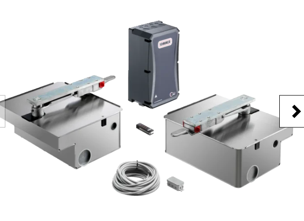 SOMMER YS10605-00001 Automation for double leaf twist UG swing gates, stainless steel