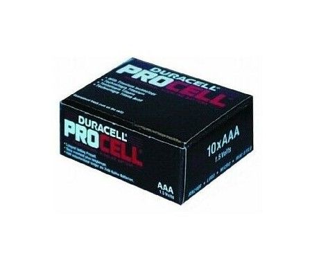 ELDES MN2400/10 Pack of 10 Duracell 1.5V AAA mini-stylus alkaline batteries