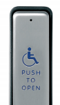 ABTECNO APE-790/0116H PUSH TO OPEN - PBJH METALLIC OPENING BUTTON 38X120 MM WITH PICTOGRAM