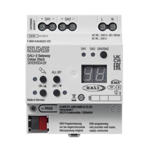 JUNG 301281SDA2R KNX DALI-2 Colour Gateway, 2 channels