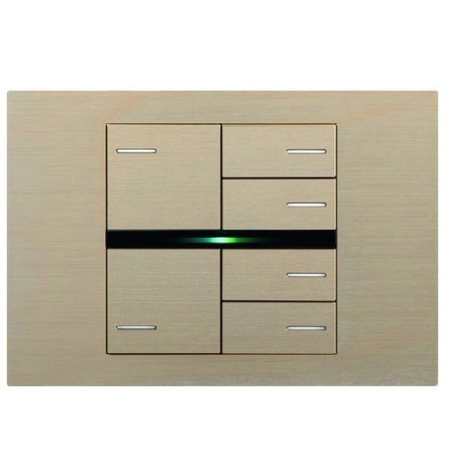 EELECTRON BK24MT-CH KIT 6 TASTI 2 SINISTRA + 4 DESTRA METAL CHAMPAGNE