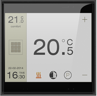 EKINEX EK-FOQ-GBU FF Form square frame in Charcoal Metal