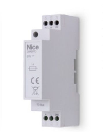 NICE DMBPD DIN module for the distribution of the BUS signal and power. DMBPD