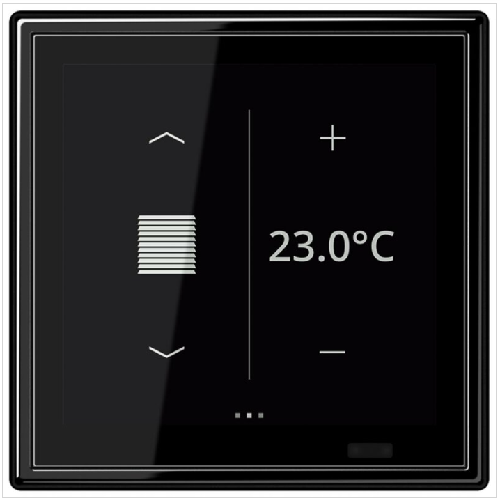 JUNG LS459D1S Controller ambientale KNX LS TOUCH con placca sing