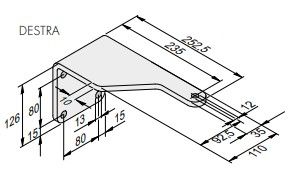 SOMMER 14514V008 92-235 D- galvanized strut bracket