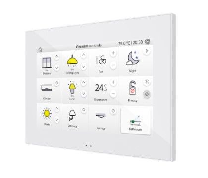 ZENNIO ZVIZ70V2GW ZVIZ70V2GW Z70 v2 Color capacitive touch panel with 7" display, gloss white