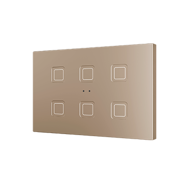 ZENNIO ZVITRXL6C RGB XL 6 key. PC-ABS capacitive button - 6