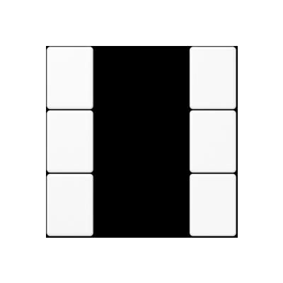 JUNG A503TSAWW Key covers for sensor 3 channels F50- mod. A500- alpine white