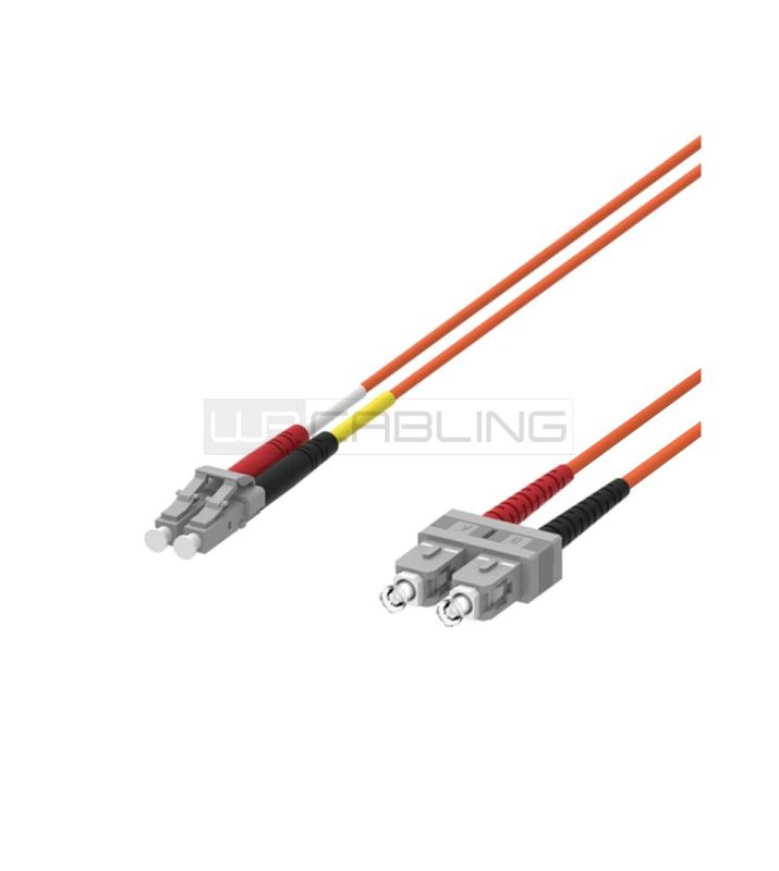WP RACK WPC-FP2-5LCSC-005 FIBER OPTIC MULTIMODE PATCH CORD 50/125 LC-SC, 0,5 MT. OM2