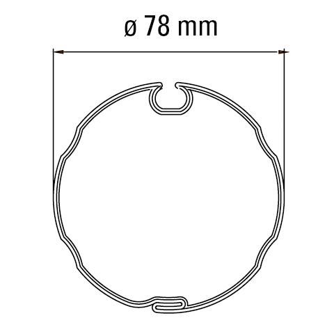 FAAC 132299 OGIVA 78 TUBE ADAPTER - INNER CROWN 58mm