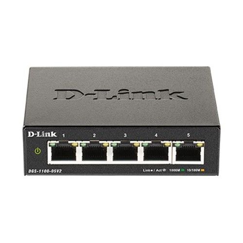 D-LINK DGS-1100-05V2 5-PORT GIGABIT SMART MANAGED SWITCH