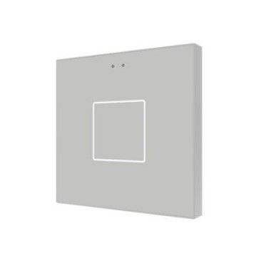 ZENNIO ZVI-F1-S ZVI-F1-S Flat 1 Backlit capacitive touch switch, 1 button, silver