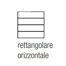 EKINEX EK-TRO-GA Rectangular horizontal plastic button for FF series 4-channel pushbutton (4pcs)