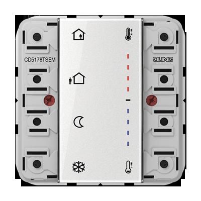 JUNG CD5178TSEM Modulo ampliamento controller ambientale 2 canali per gruppo tasti completo- 2 canali- n. art.: CD 502 TSA ..