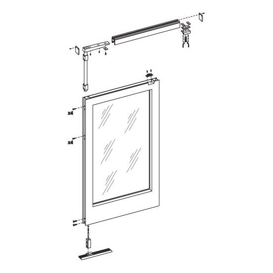 FAAC 105523 APN1 Automatic Door Movable One-Door Breakthrough Panic Anti-Panic Kit