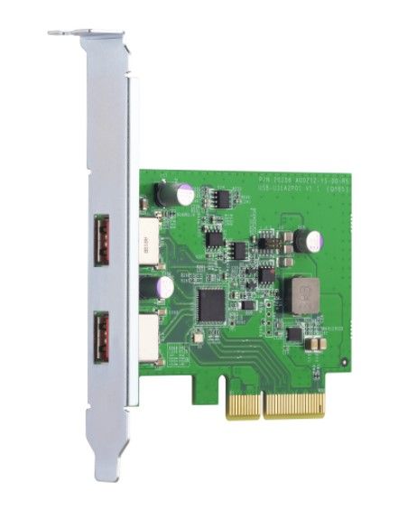 QNAP QXP-10G2U3A USB 3.2 GEN 2 DUAL-PORT PCIE EXP