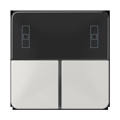 JUNG CD4093TSALG Set di pulsanti completo per controller ambientale KNX compatto 4093KRMTSD- mod. CD500- grigio chiaro