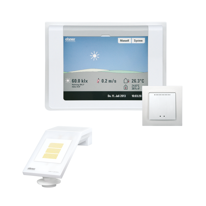 ELSNER 60123 Sistema di controllo dell'edificio WS1000 Color-8-bianco per 8 azionamenti 230 V