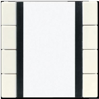 JUNG A2074NABS Sensori a tasti 4 canali Standard- per accoppiatore bus KNX 2070U radiotrasmettitore a parete 40FW- bianco