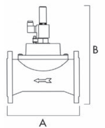 TECNOCONTROL VR750/12 Manual reset solenoid valve NC DN 125 12 Vdc