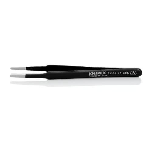 KNIPEX 92 58 74 ESD Pinzetta universale ESD acciaio inox