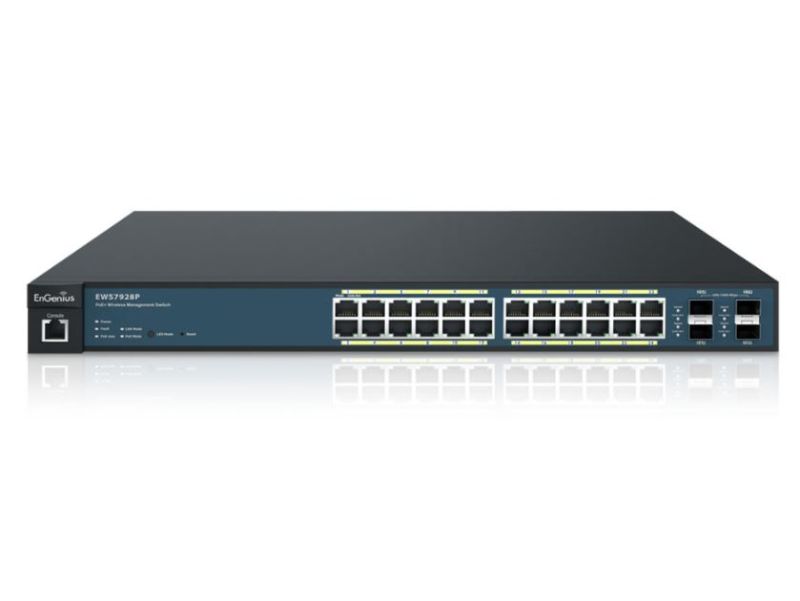 ENGENIUS EWS7928P AP Controller Switch 50AP 24-port GbE Poe.AF-AT (+)