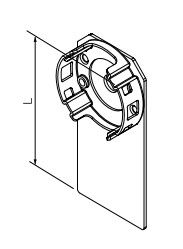 NICE 1036.21.00 Misura L 70,6 mm Misura T 150 mm Coppia max. 15 Nm