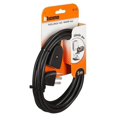 BTICINO BT-2528N kit - extension 5m 2P+t SP16a/PR.10/16a black