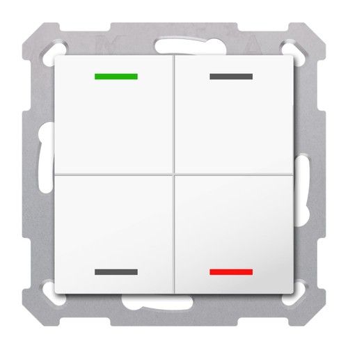 MDT RF-TAL55T402.01S RF KNX+ Taster Light 55 4T, Secure, +T, b.brill.