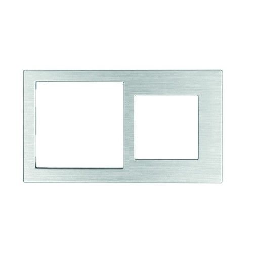 EELECTRON PO71A55MT-SH PLACCA DOPPIA 71+55 METAL SILVER
