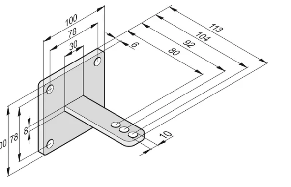 SOMMER 2251V000 Bracket for twist 200